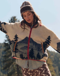 the Great Outdoors The Plush Horizon Full Zip in Snowcap View Landscape 3 - Bliss Boutiques