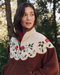 the Great Outdoors The Plush Wildflower Pullover in Chestnut 3 - Bliss Boutiques