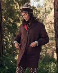 the Great Outdoors The Reversible Sawyer Puffer in Brown & Poppy 1 - Bliss Boutiques