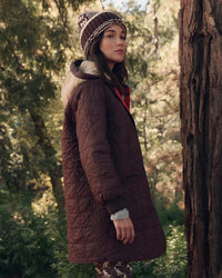 the Great Outdoors The Reversible Sawyer Puffer in Brown & Poppy 3 - Bliss Boutiques
