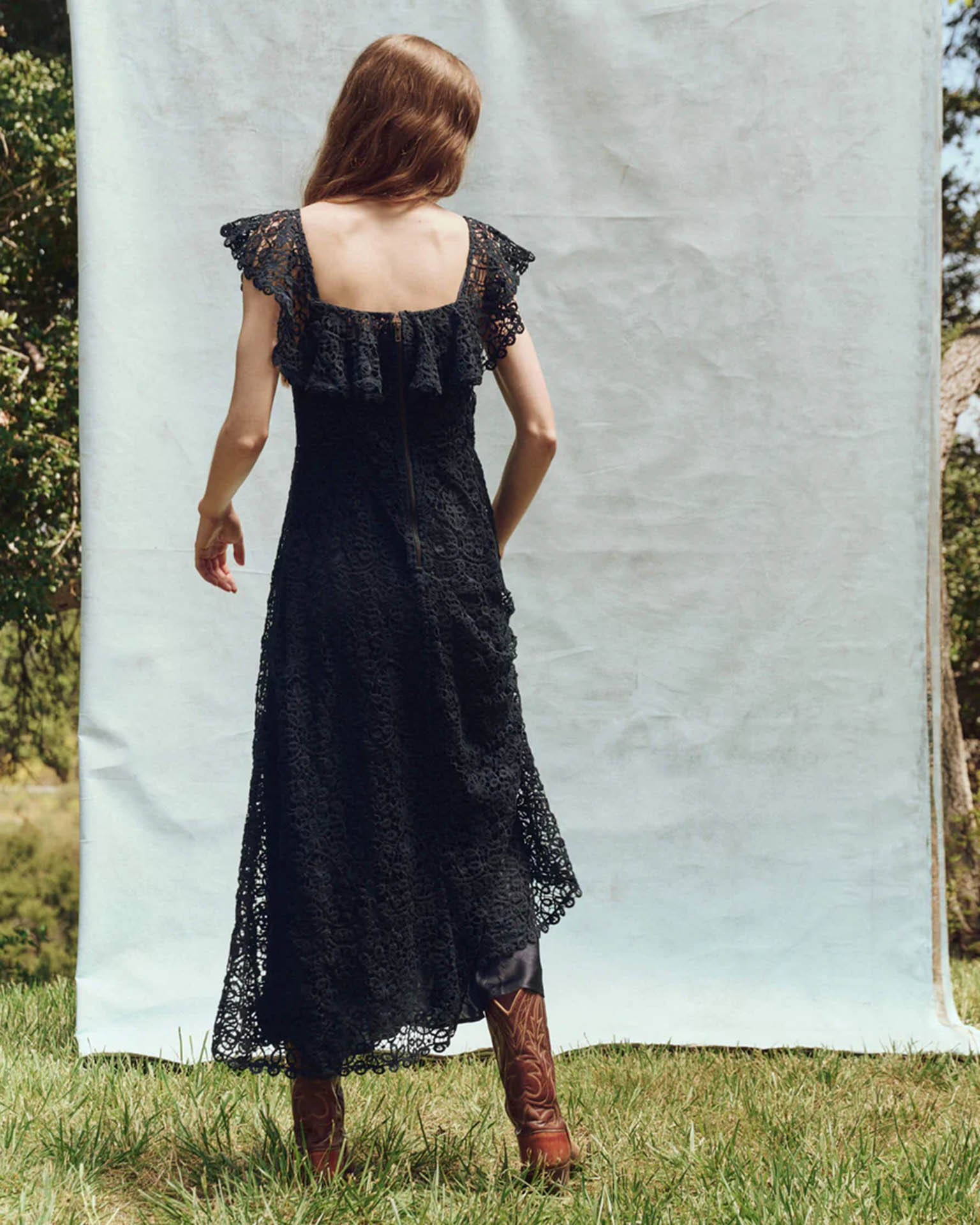 the Great The Balcony Dress in Navy