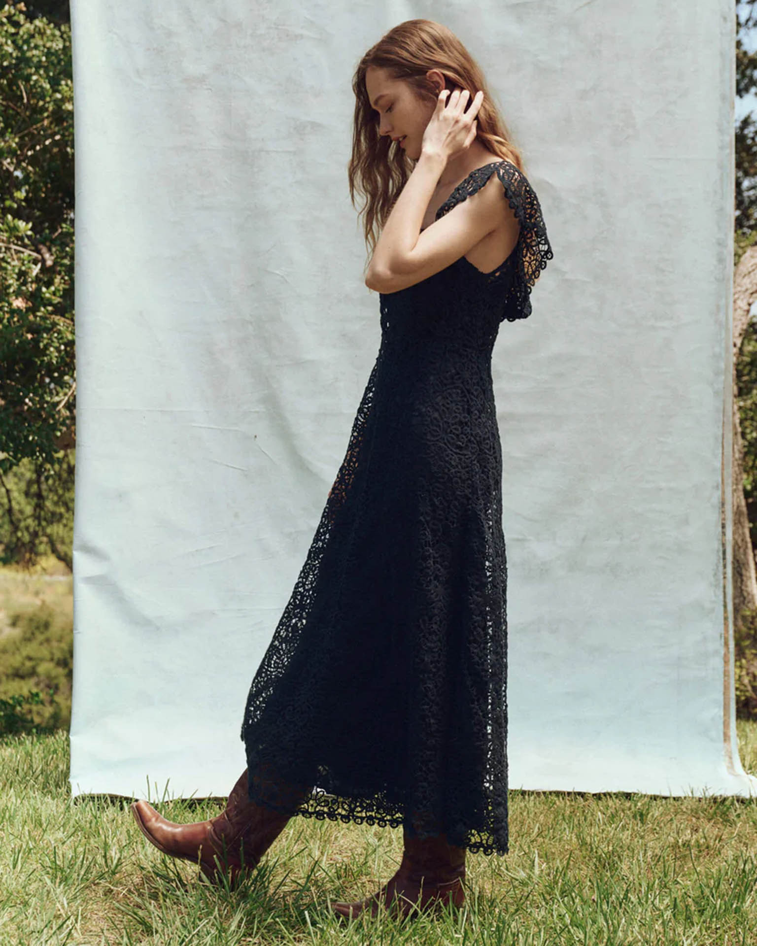 the Great The Balcony Dress in Navy