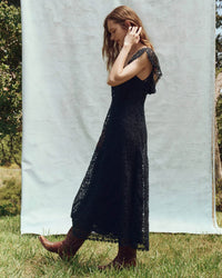 The Balcony Dress in Navy - Bliss Boutiques
