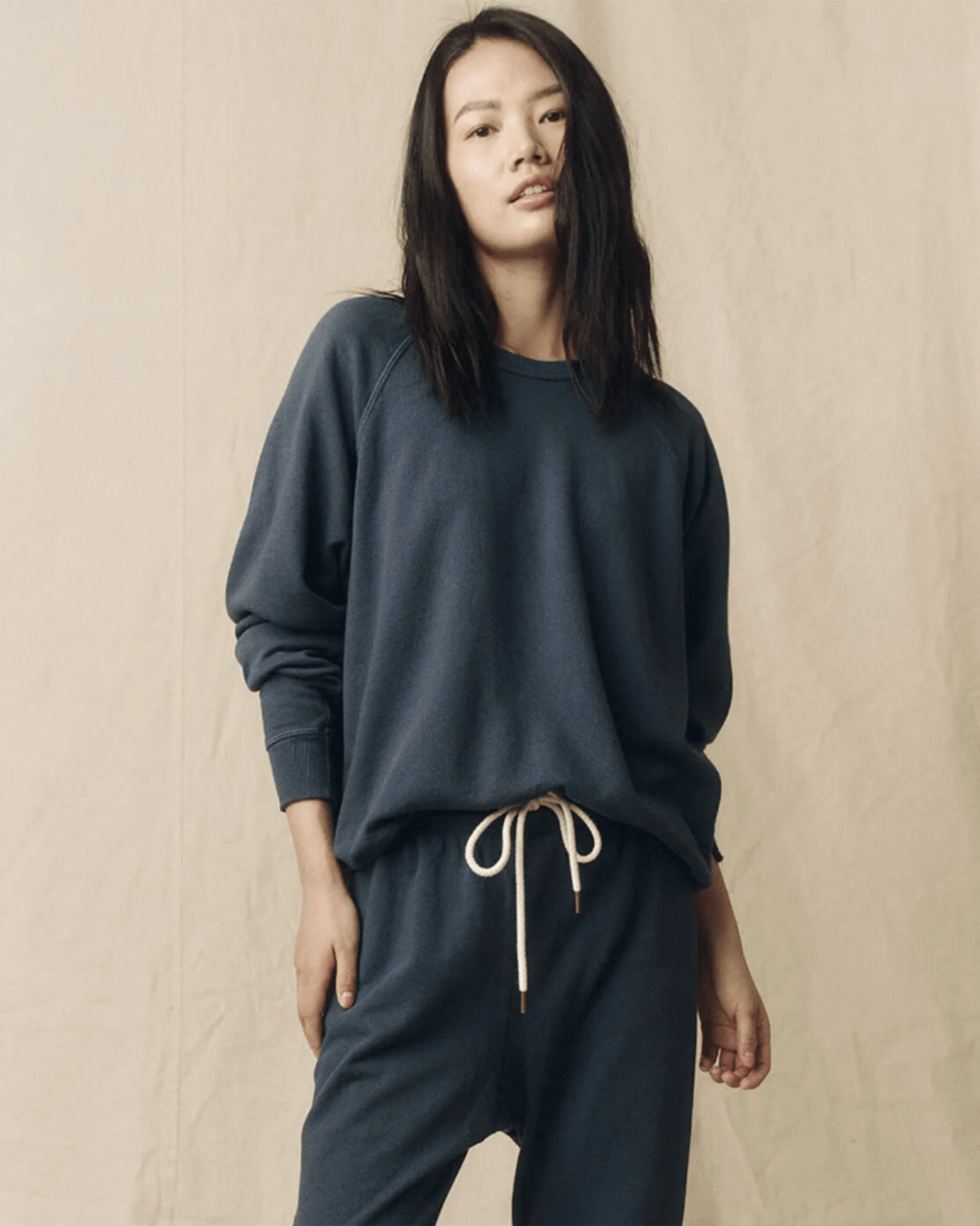 the Great The College Sweatshirt in Nautical Navy