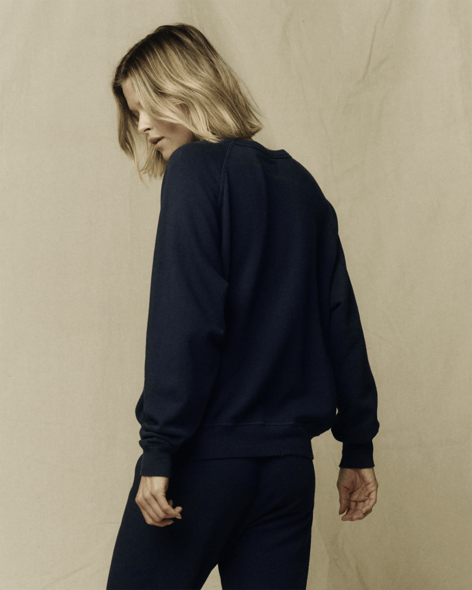 the Great The College Sweatshirt in True Navy
