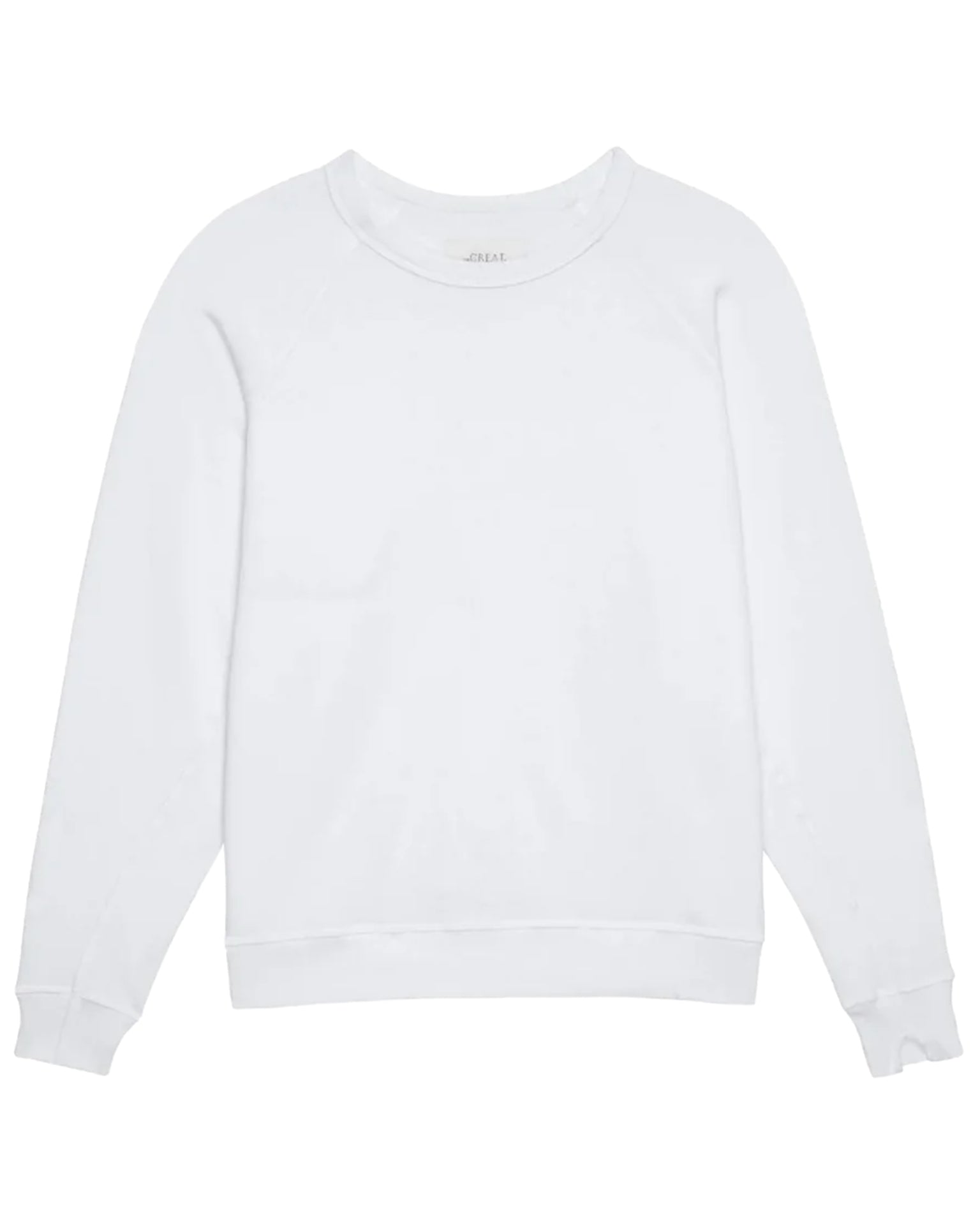 the Great The College Sweatshirt in True White
