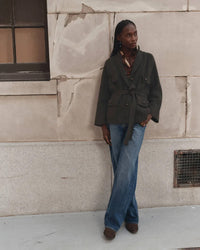 the Great The Commander Riding Cardigan in Army 2 - Bliss Boutiques
