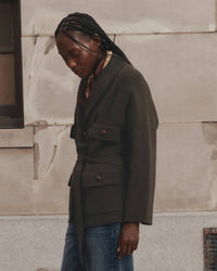 the Great The Commander Riding Cardigan in Army 4 - Bliss Boutiques