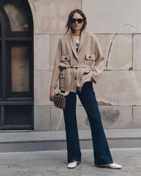 the Great The Commander Riding Cardigan in Cream 2 - Bliss Boutiques