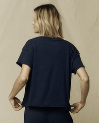 the Great The Crop Tee in True Navy