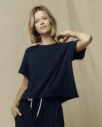 the Great The Crop Tee in True Navy