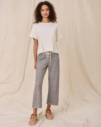 the Great The Crop Tee in Washed White