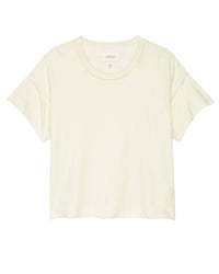 the Great The Crop Tee in Washed White
