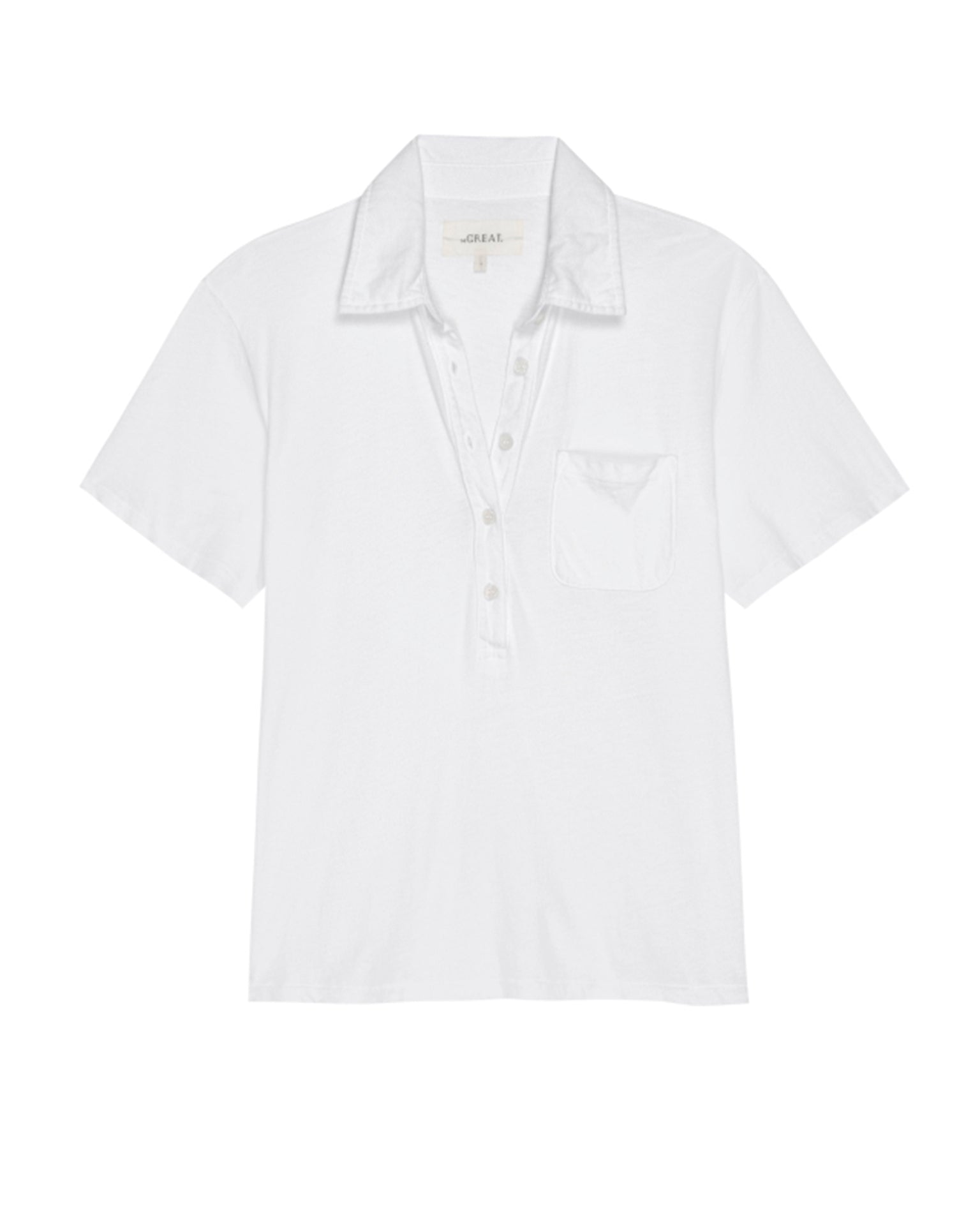 the Great The Lacrosse Polo in True White