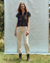 the Great The Lattice Top w/ Cami in Navy