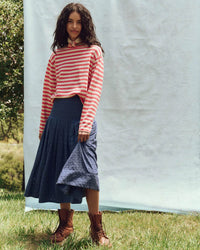 the Great The Sailor Sweater in Punch Stripe