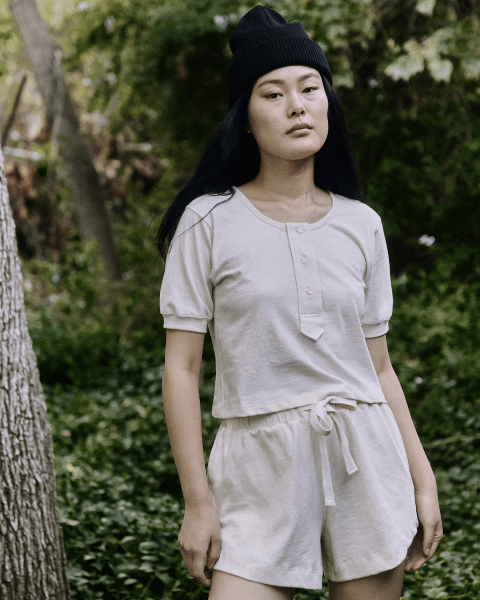 the Great The Scoop Henley in Natural