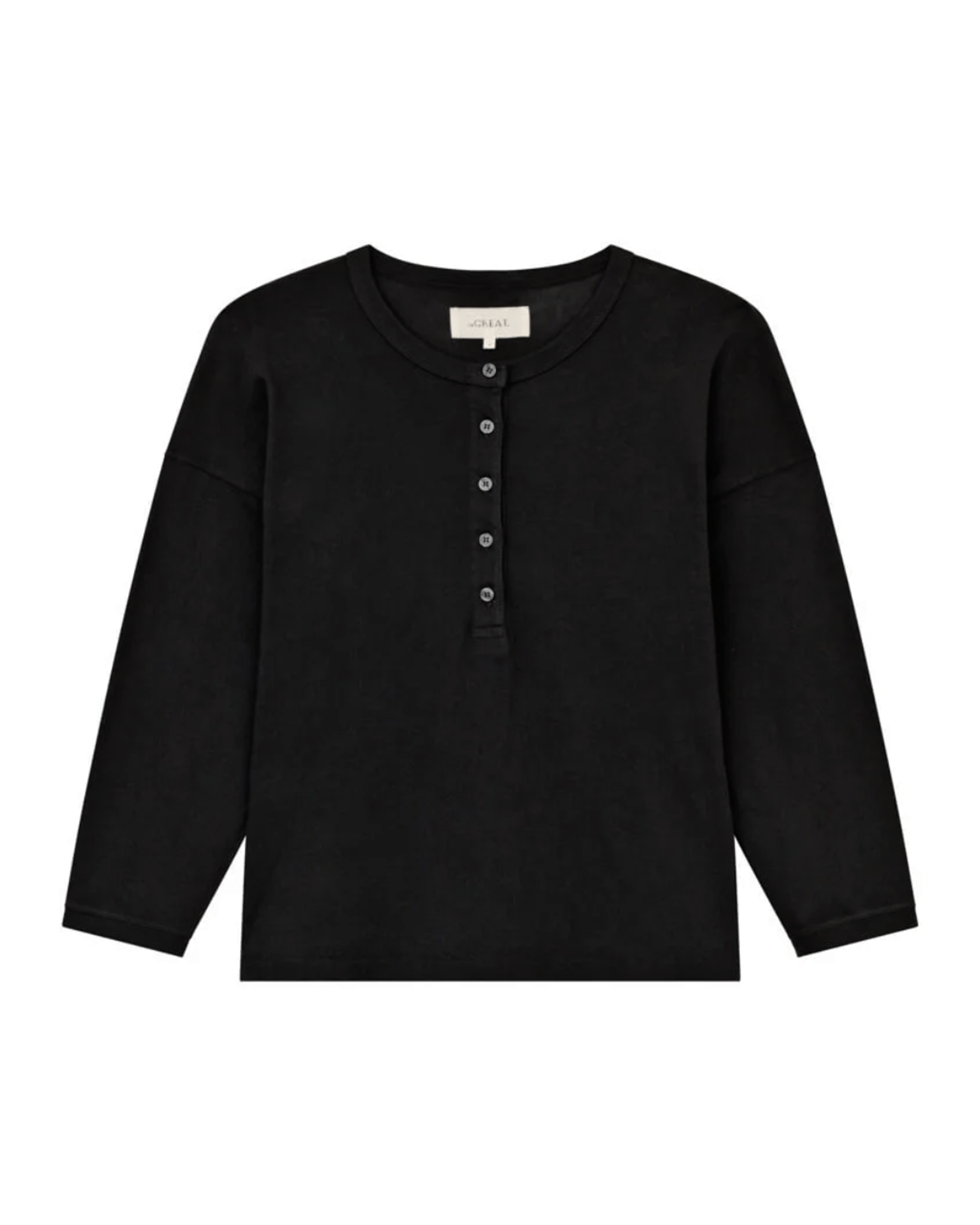 the Great The Shrunken Henley in Almost Black
