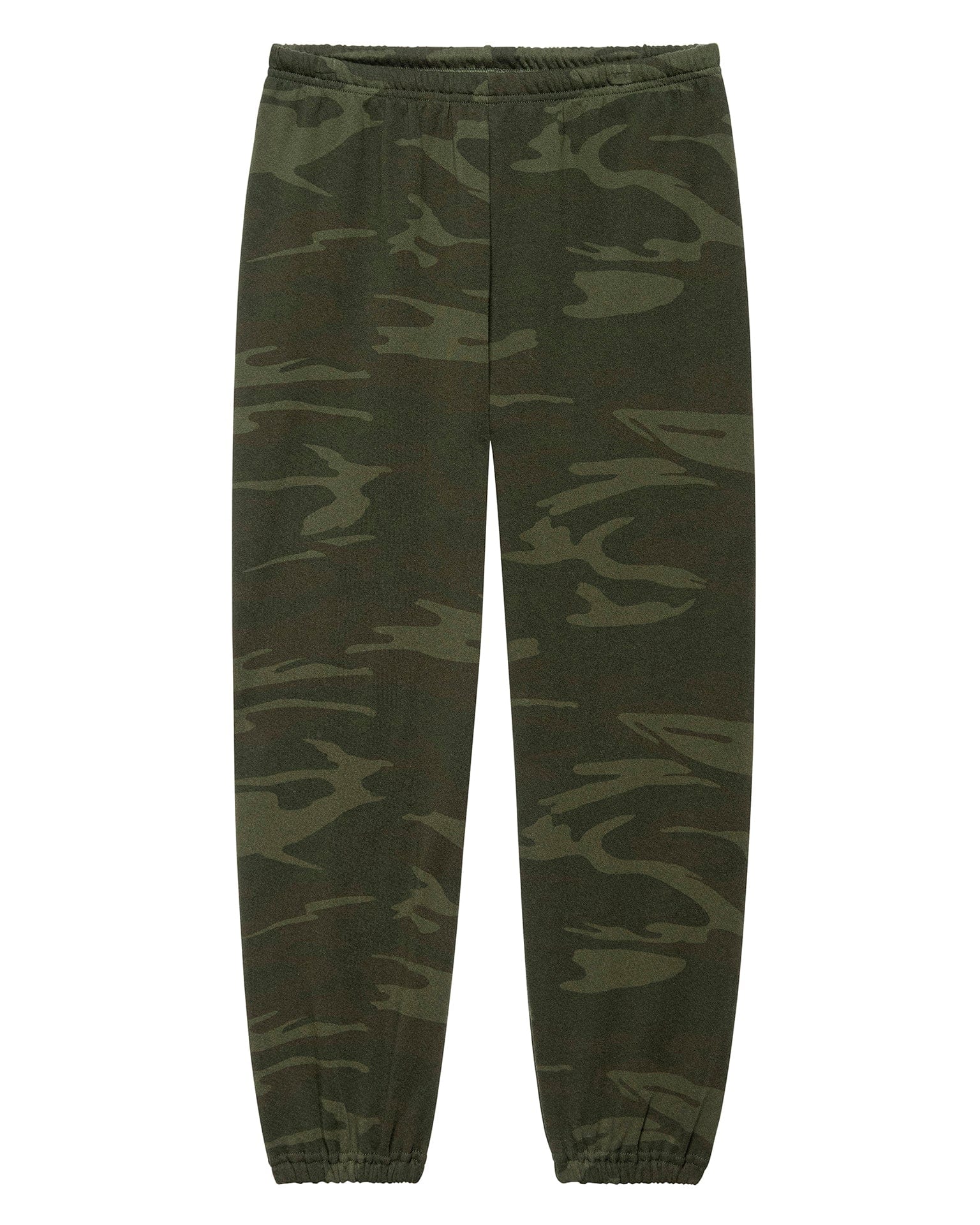 the Great The Stadium Sweatpant in Forest Camo