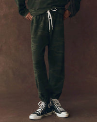 the Great Clothing The Stadium Sweatpant in Forest Camo
