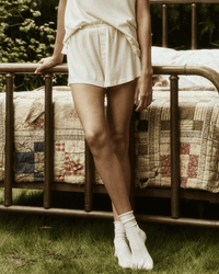 the Great The Tap Short in Washed White