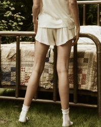 the Great The Tap Short in Washed White