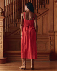 the Great The Verse Dress in Hot Red 3 - Bliss Boutiques
