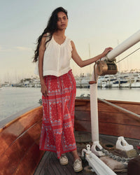 the Great The Vignette Top in White 2 - Bliss Boutiques