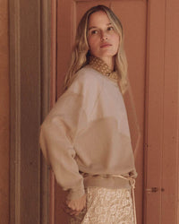the Great The Western Slouch Sweatshirt in Dusty Pink