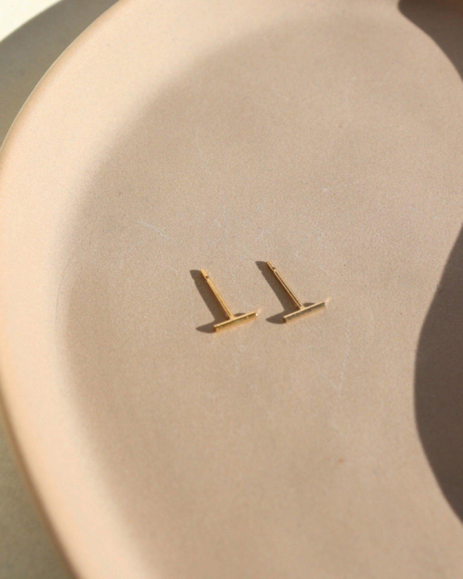 Token Jewelry Bar Studs 14K Gold Fill - Short
