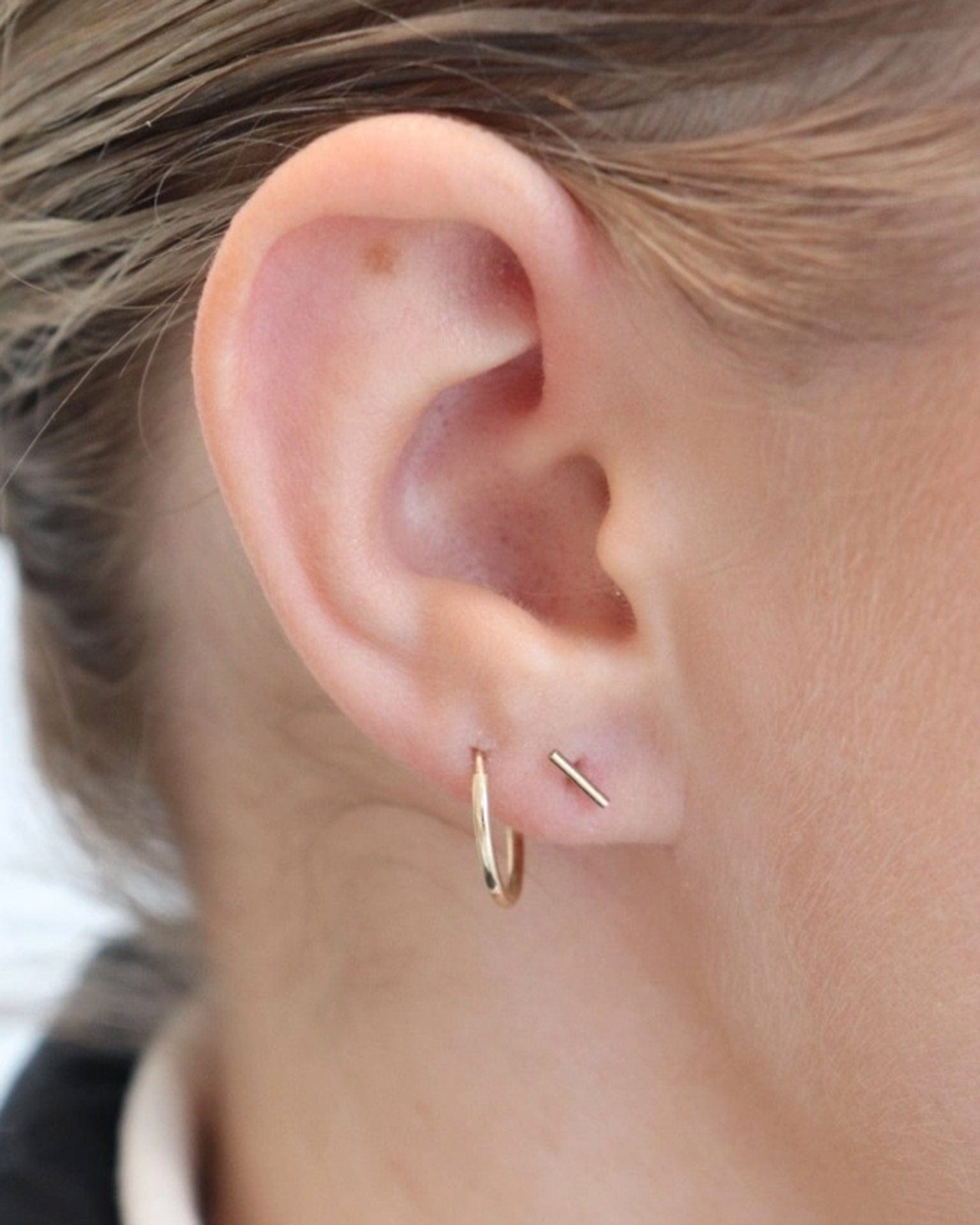 Token Jewelry Bar Studs 14K Gold Fill - Short