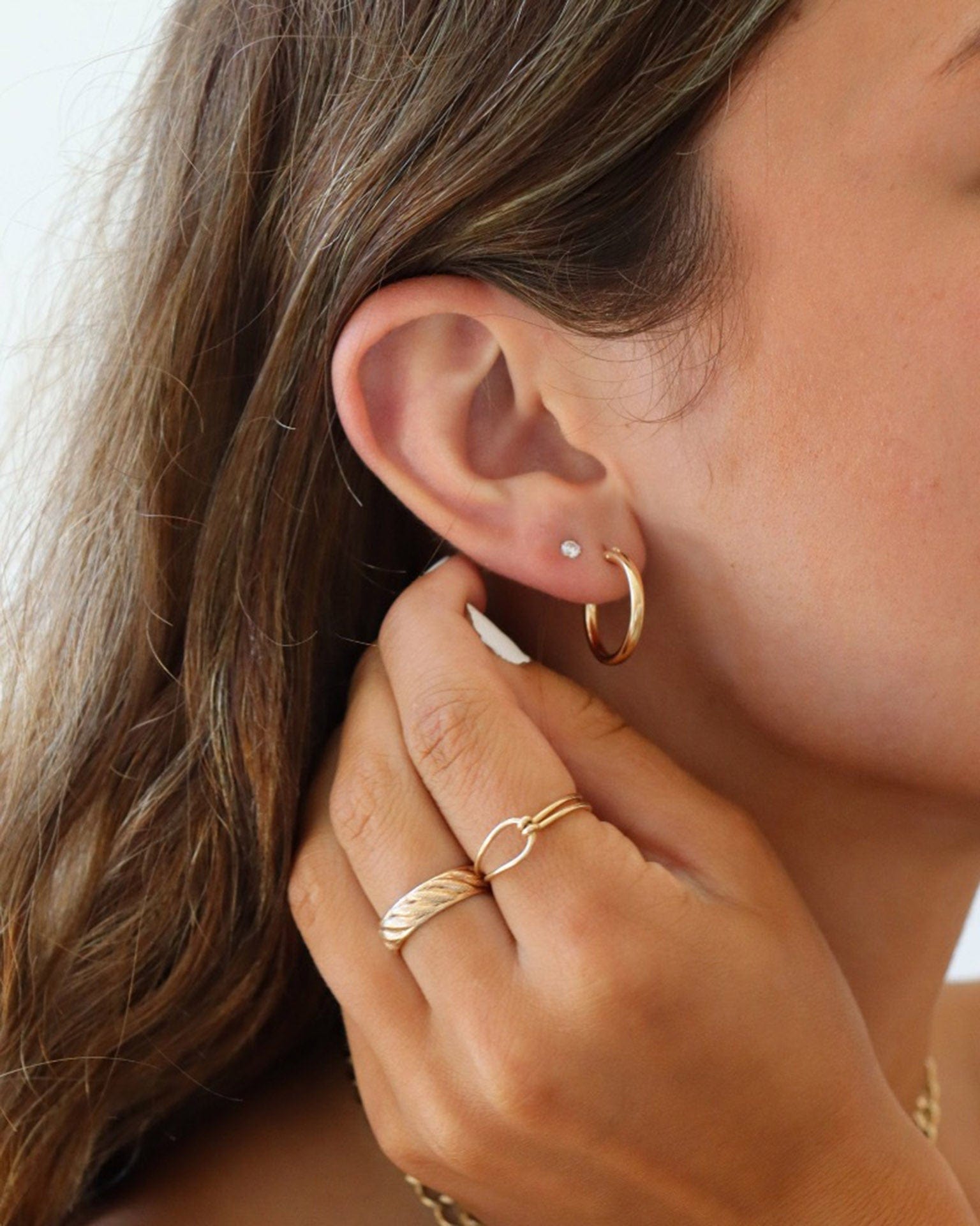 Token Jewelry Classic Hoops 14K Gold Fill - Classic