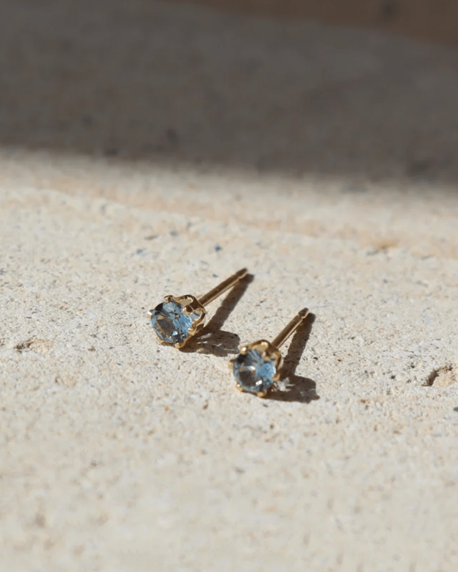 Token Jewelry December Birthstone Studs in 14K Gold Fill