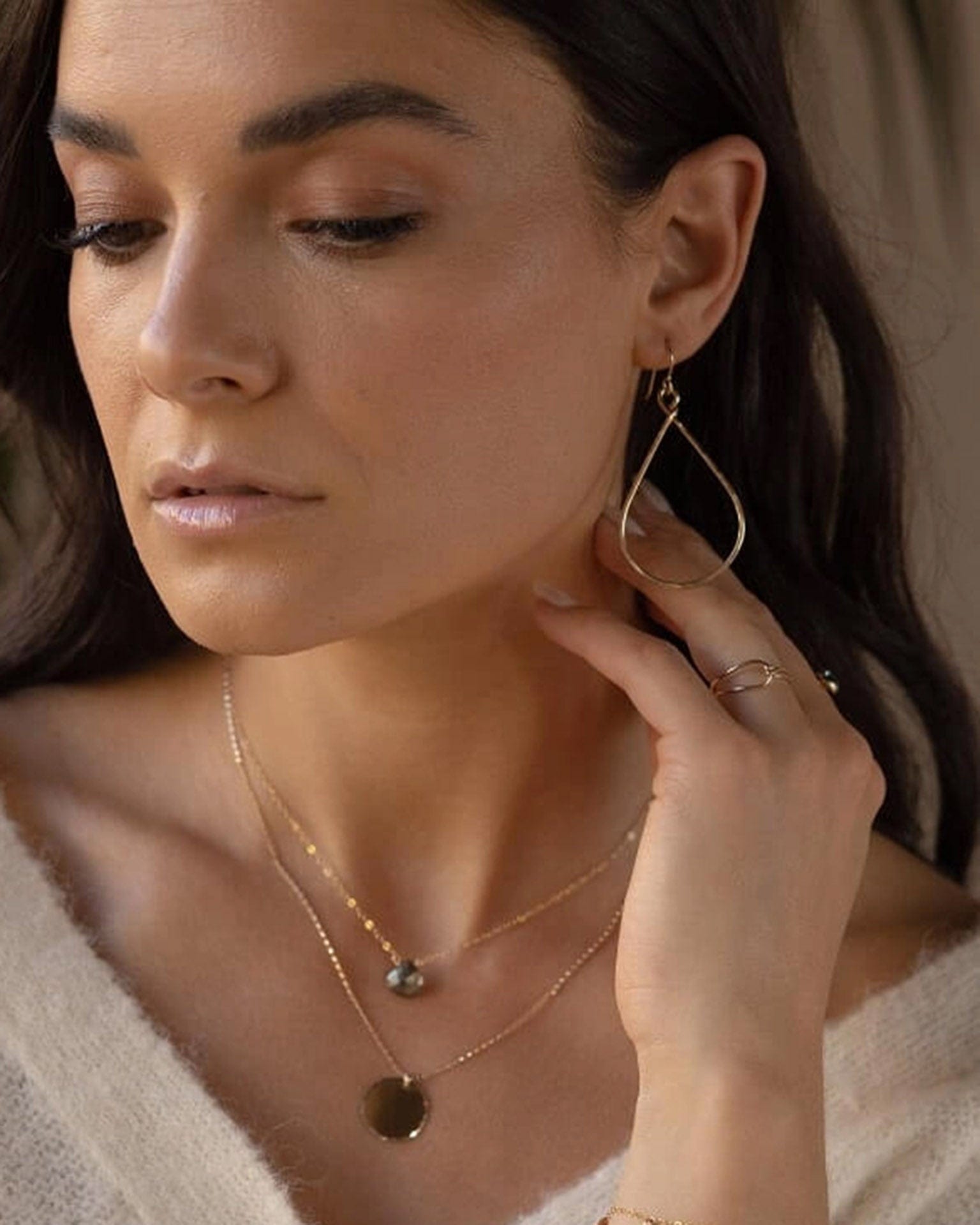 Token Jewelry Essential Hoops 14k Gold Fill - Large