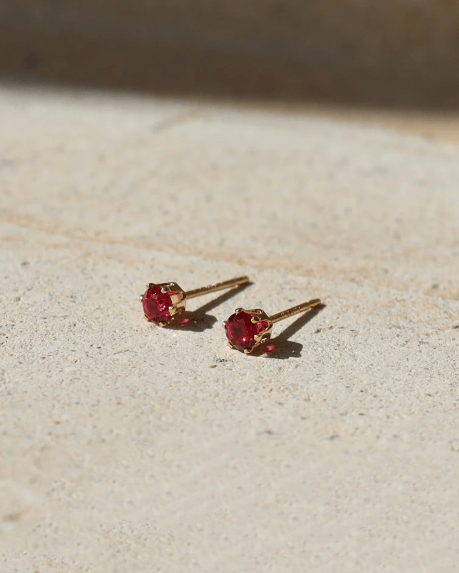 Token Jewelry January Birthstone Studs in 14K Gold Fill