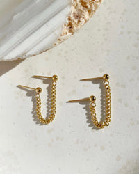 Token Jewelry La Mer Double Studs 14K Gold Fill