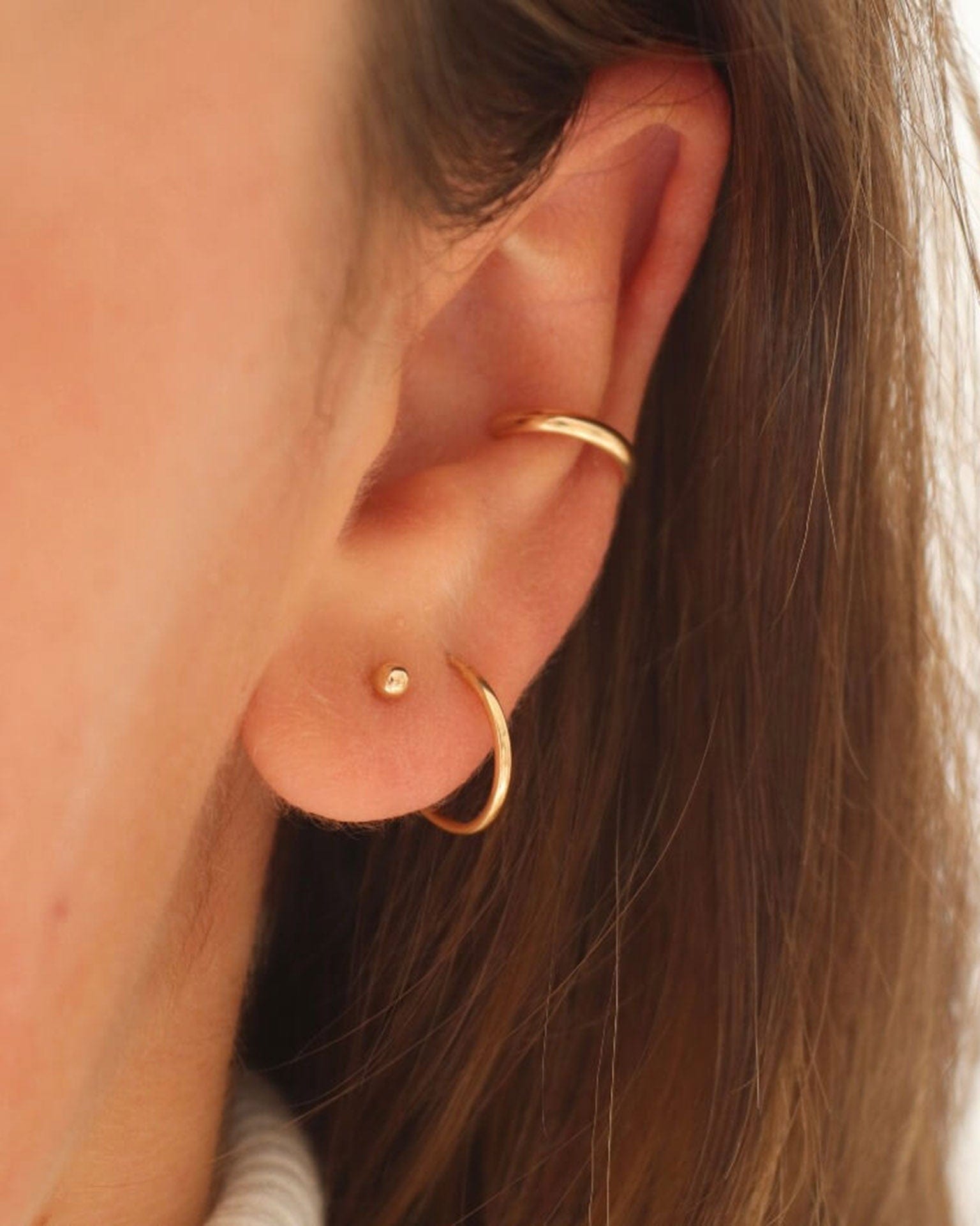 Token Jewelry Simple Ear Cuff 14K Gold Fill