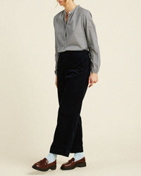 Trovata Birds of Paradis Aubree Blouse in Inkwell Gingham