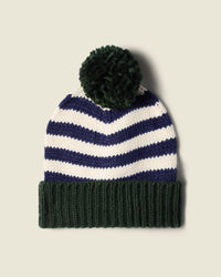 Trovata Birds of Paradis Beanie in Blue Stripe