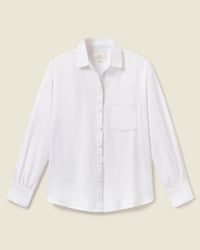 Trovata Birds of Paradis Blake Oversized Shirt in White