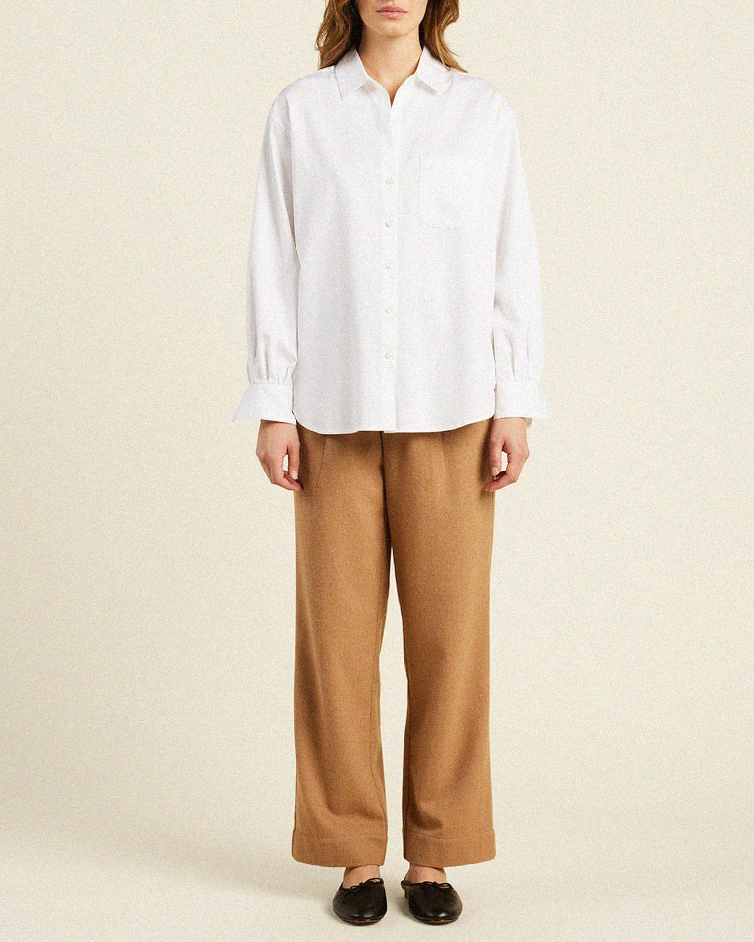 Trovata Birds of Paradis Blake Oversized Shirt in White