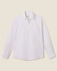 Trovata Birds of Paradis Blake Oversized Shirt in White Super Soft