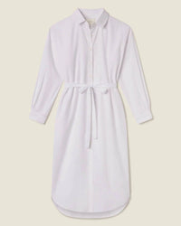 Trovata Birds of Paradis Catalina Shirtdress in White
