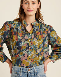 Trovata Birds of Paradis Clara Blouse in Deep Bramble