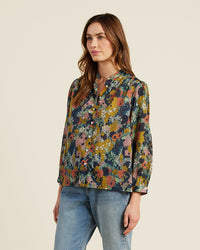 Trovata Birds of Paradis Clara Blouse in Deep Bramble