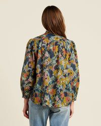 Trovata Birds of Paradis Clara Blouse in Deep Bramble