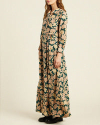 Trovata Birds of Paradis Elliot Dress in Jasper Twilight