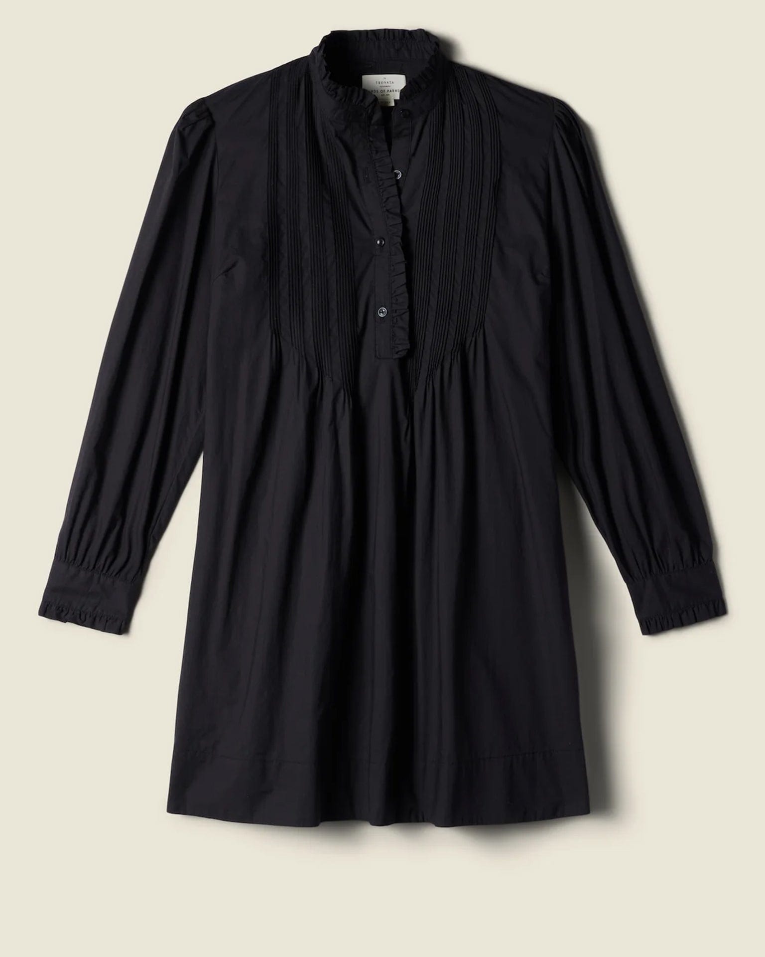 Trovata Birds of Paradis Eve Shift Dress in Black