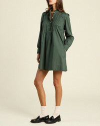 Trovata Birds of Paradis Eve Shift Dress in Thyme