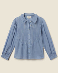 Trovata Birds of Paradis Francesca Blouse in Seabrook Gingham 4 - Bliss Boutiques
